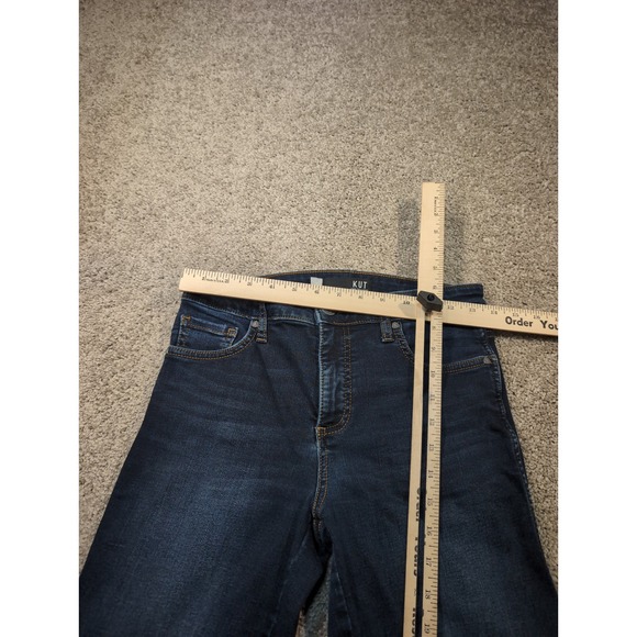 KUT from the Kloth Diana Fab Skinny Jeans High Rise Dark Wash Blue Womens 27x28 - Picture 4 of 9